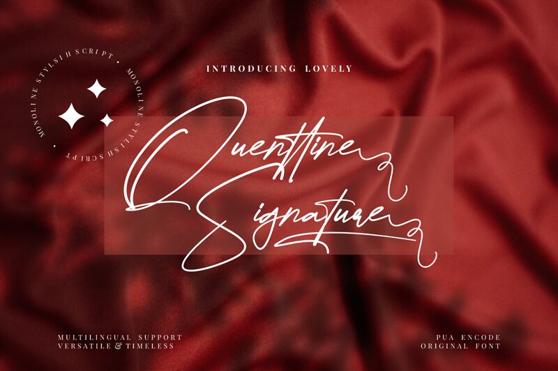 Quenttine Signature Schriftart