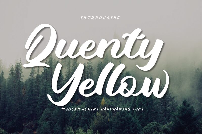 Quenty Yellow Druh písma