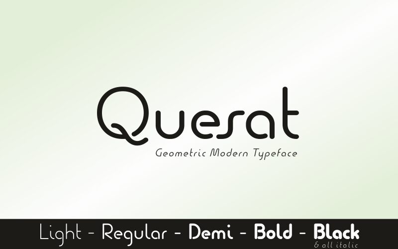 Quesat Black Schriftart