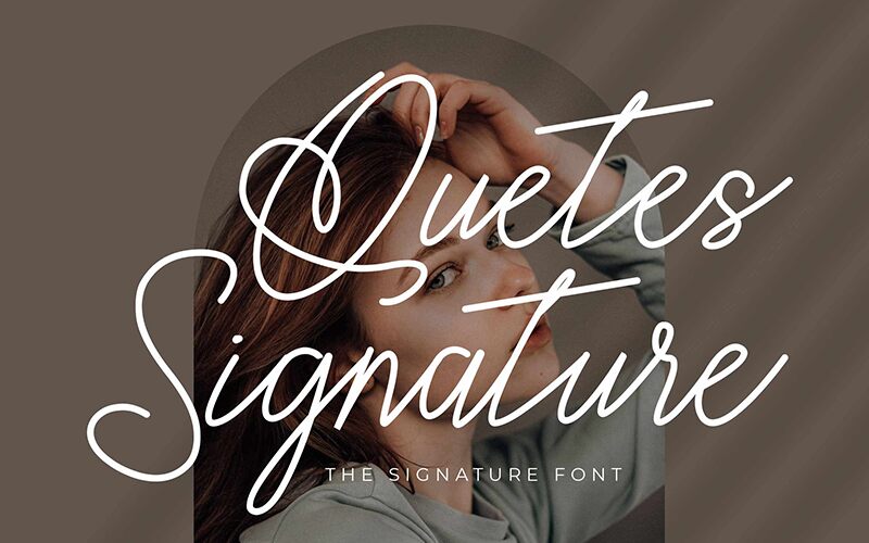 Quetes Signature Czcionka