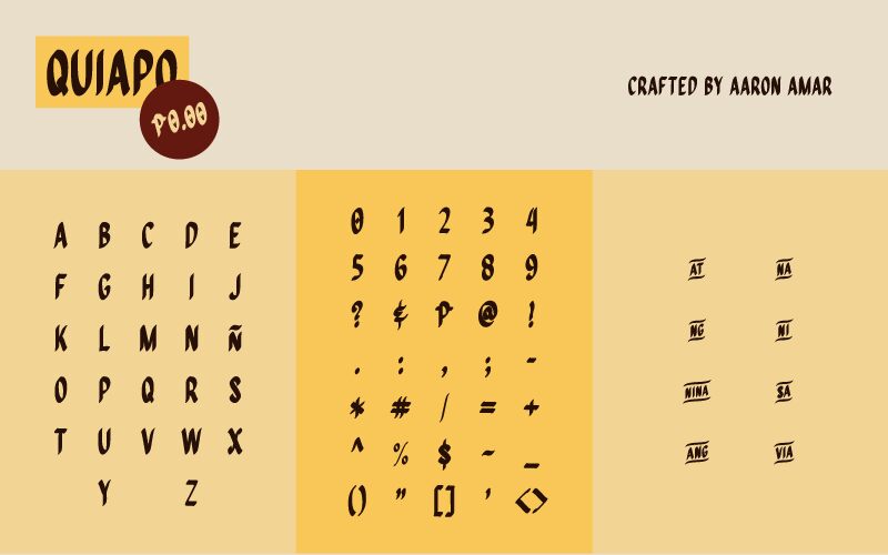 Quiapo Schriftart