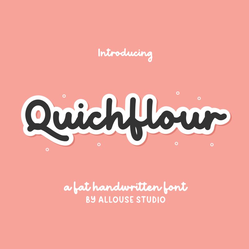 Quichflour 字体