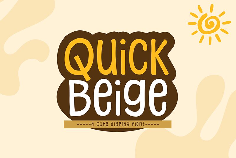 Quick Beige Schriftart