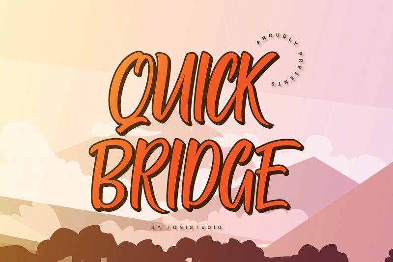 QUICK BRIDGE Schriftart