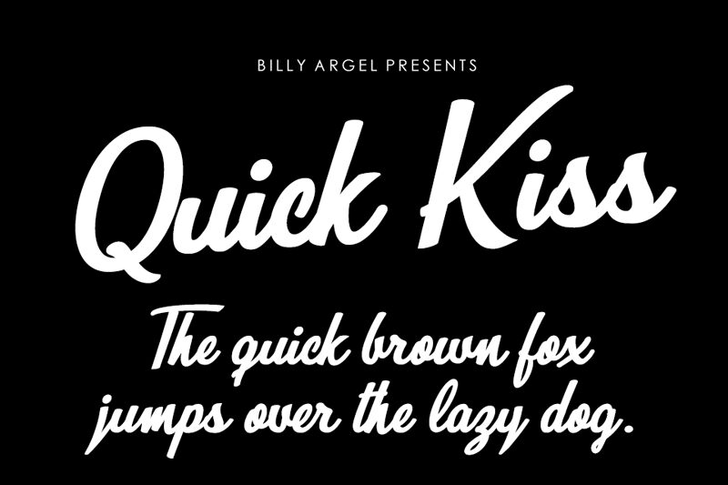 Quick Kiss Schriftart