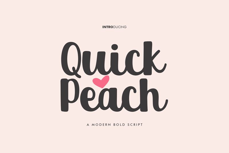 Quick Peach 字体
