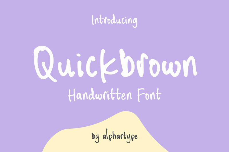 Quickbrown Schriftart