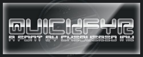 Quickfyr Schriftart