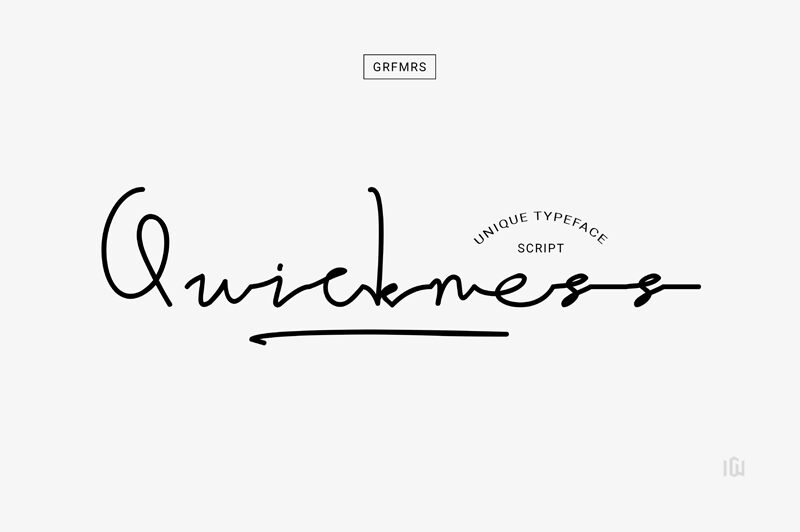 Quickness Script Schriftart
