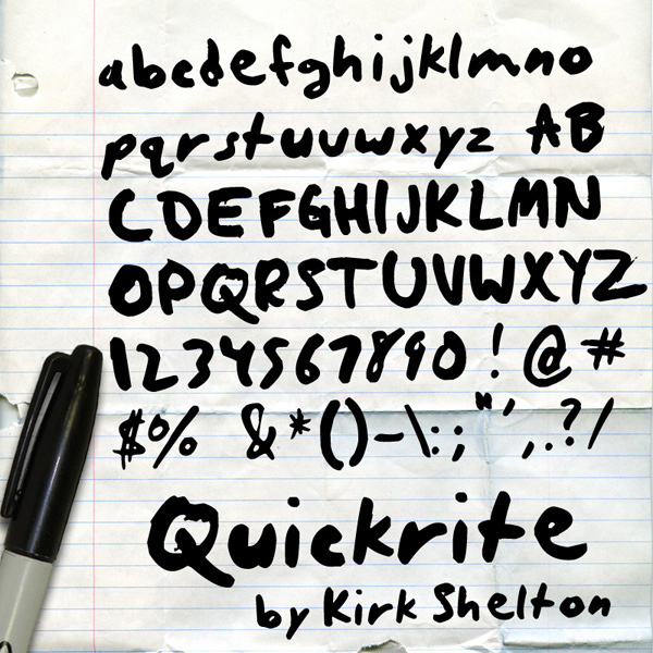 quickrite 字体