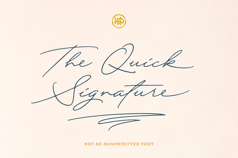 Quick Signature Czcionka