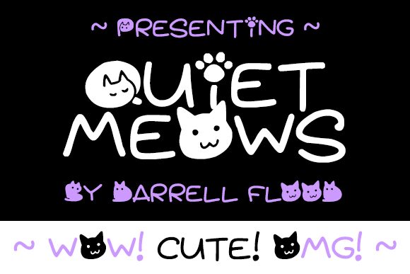 Quiet Meows Шрифт