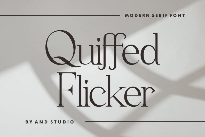 Quiffed Flicker Schriftart