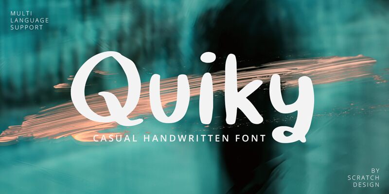 Quiky Schriftart