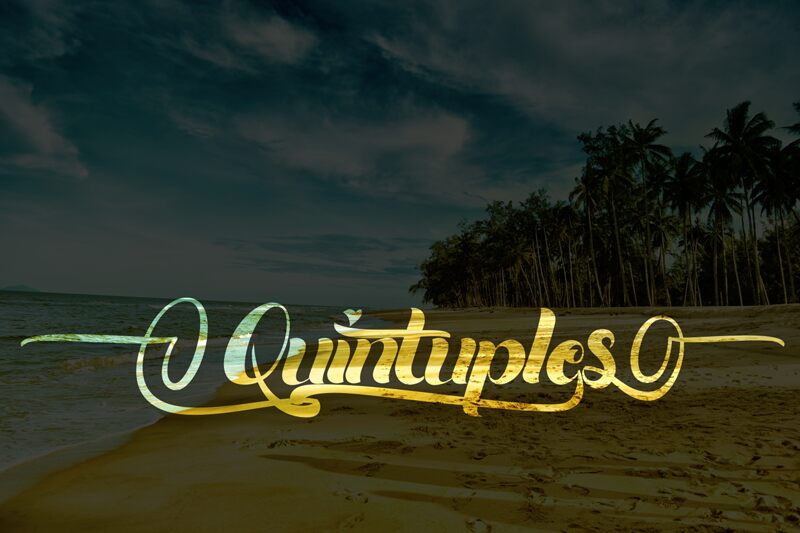 Quintuples Шрифт