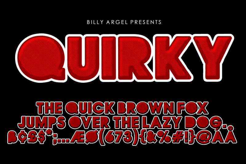 QUIRKY Czcionka