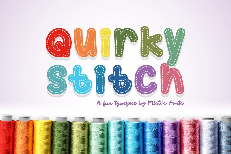 Quirky Stitch Schriftart