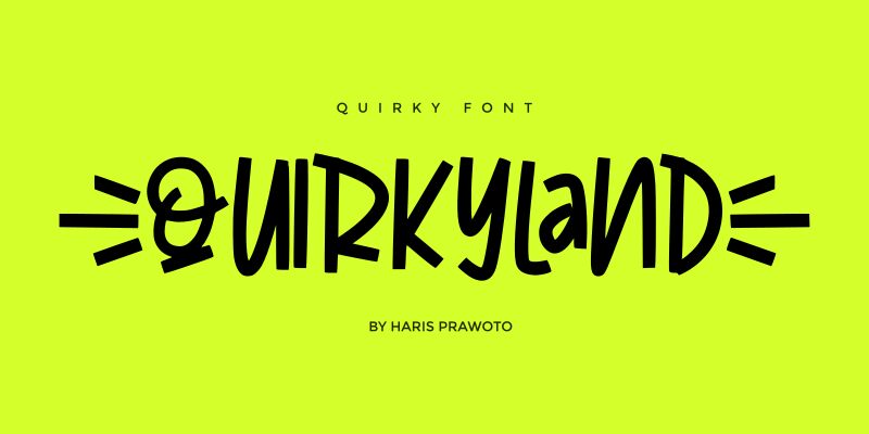 QUIRKYLAND Шрифт