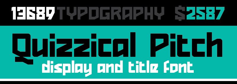 Quizzical Pitch Schriftart
