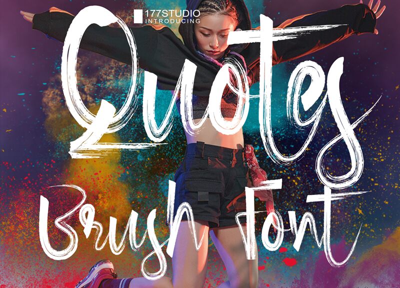 Quotes Brush Czcionka