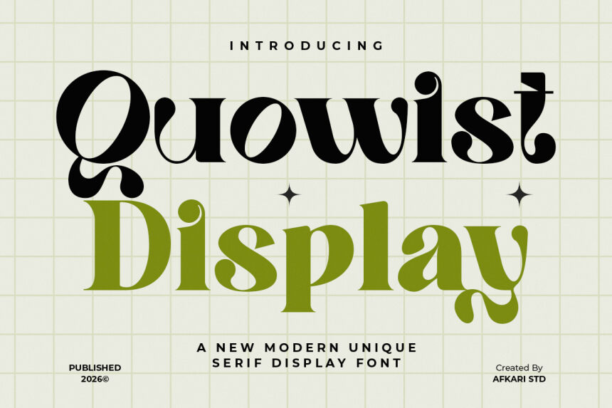 Quowist Display — Font presentation