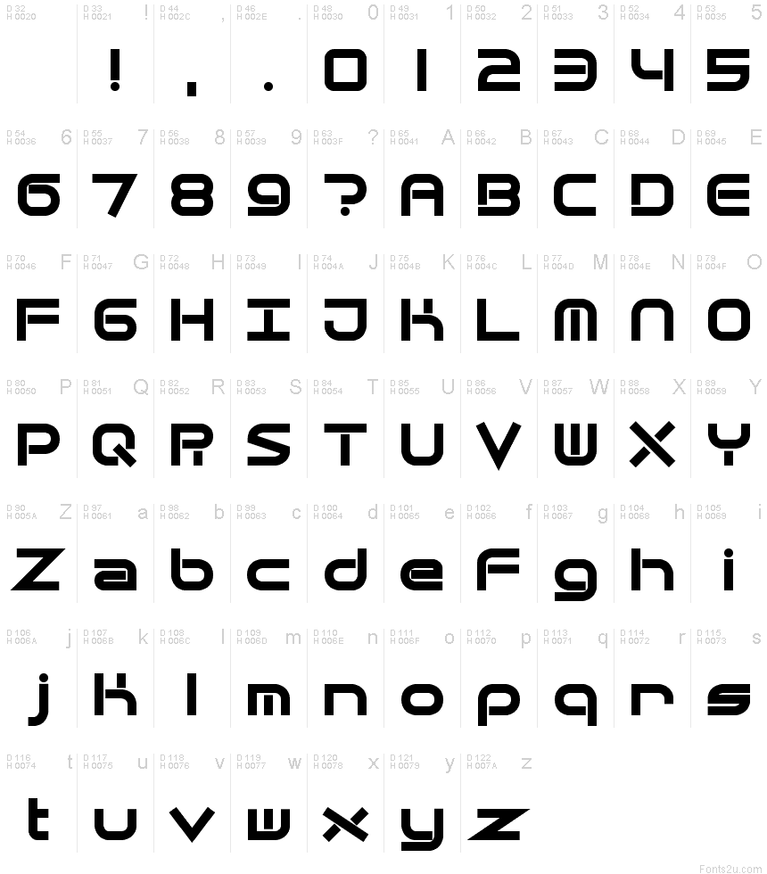 Quantum Flat (BRK) font