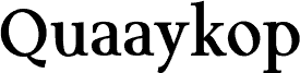 Quaaykop Medium Italic fuente | Fonts2u.com