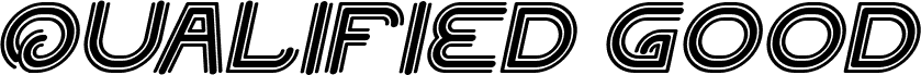 QUALIFIED GOOD Bold Italic