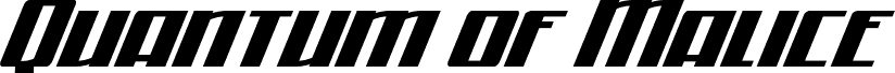 Quantum of Malice Expand Ital