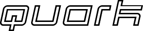Quark Outline Italic