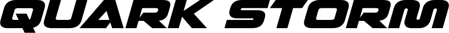 Quark Storm Bold Italic