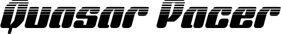 Quasar Pacer Halftone Italic