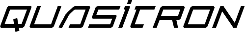 Quasitron Bold Italic