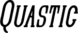 Quastic Kaps Narrow Italic
