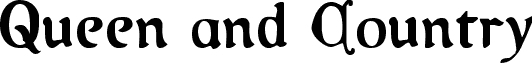 Queen & Country Condensed