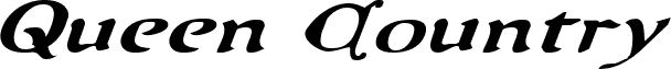 Queen & Country Expanded Italic