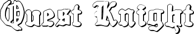 Preview of the Quest Knight 3D font