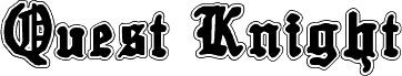 Preview of the Quest Knight Academy font