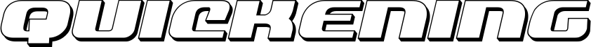 Quickening 3D Italic