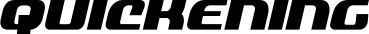 Quickening Condensed Italic
