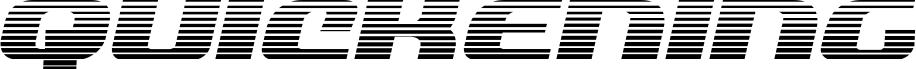 Quickening Gradient Italic