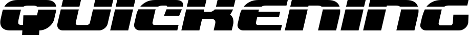 Quickening Laser Italic