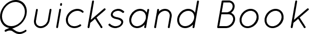 QuicksandBookOblique-Regular