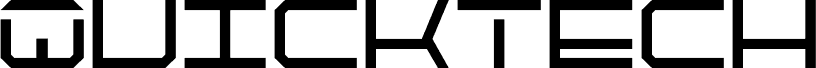 Preview of the QuickTech Condensed font