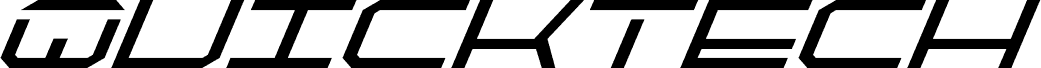 Preview of the QuickTech Super-Italic font