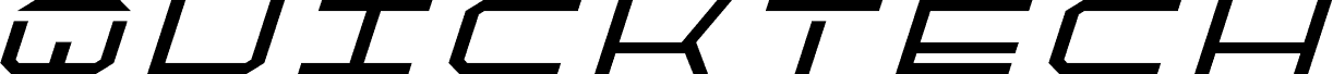 Preview of the QuickTech Title Italic font