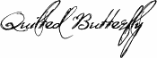 Quilted Butterfly Italic