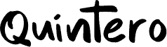 Quintero шрифт
