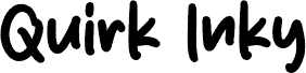 Quirk Inky font