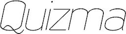 Quizma Thin Italic Demo